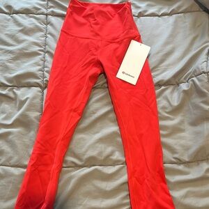Lululemon Red High-Waisted Leggings